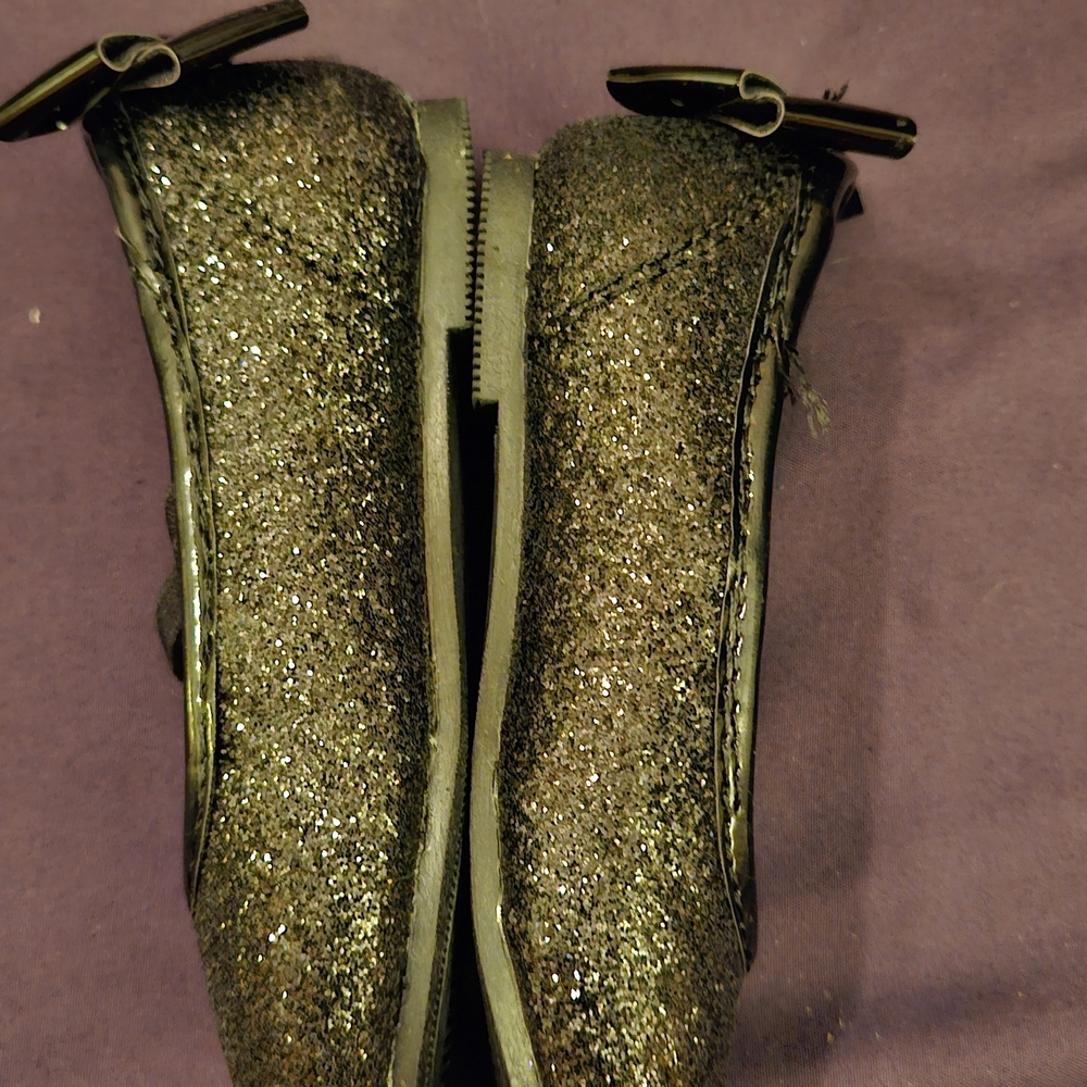 Carter's Girls' Glitter Mary Jane Flats in Black - Picture 3 of 7